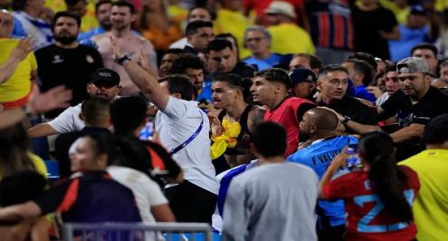 نونيز ضد جماهير كولومبيا.. اعتداء تحول إلى حرب شوارع في مدرجات كوبا أمريكا 2024 (فيديو)